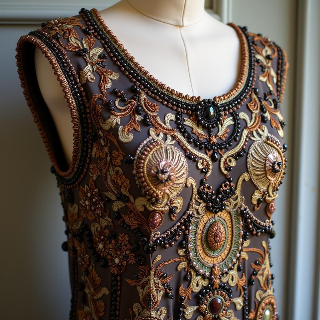 1920s Flapper Dress with Beading