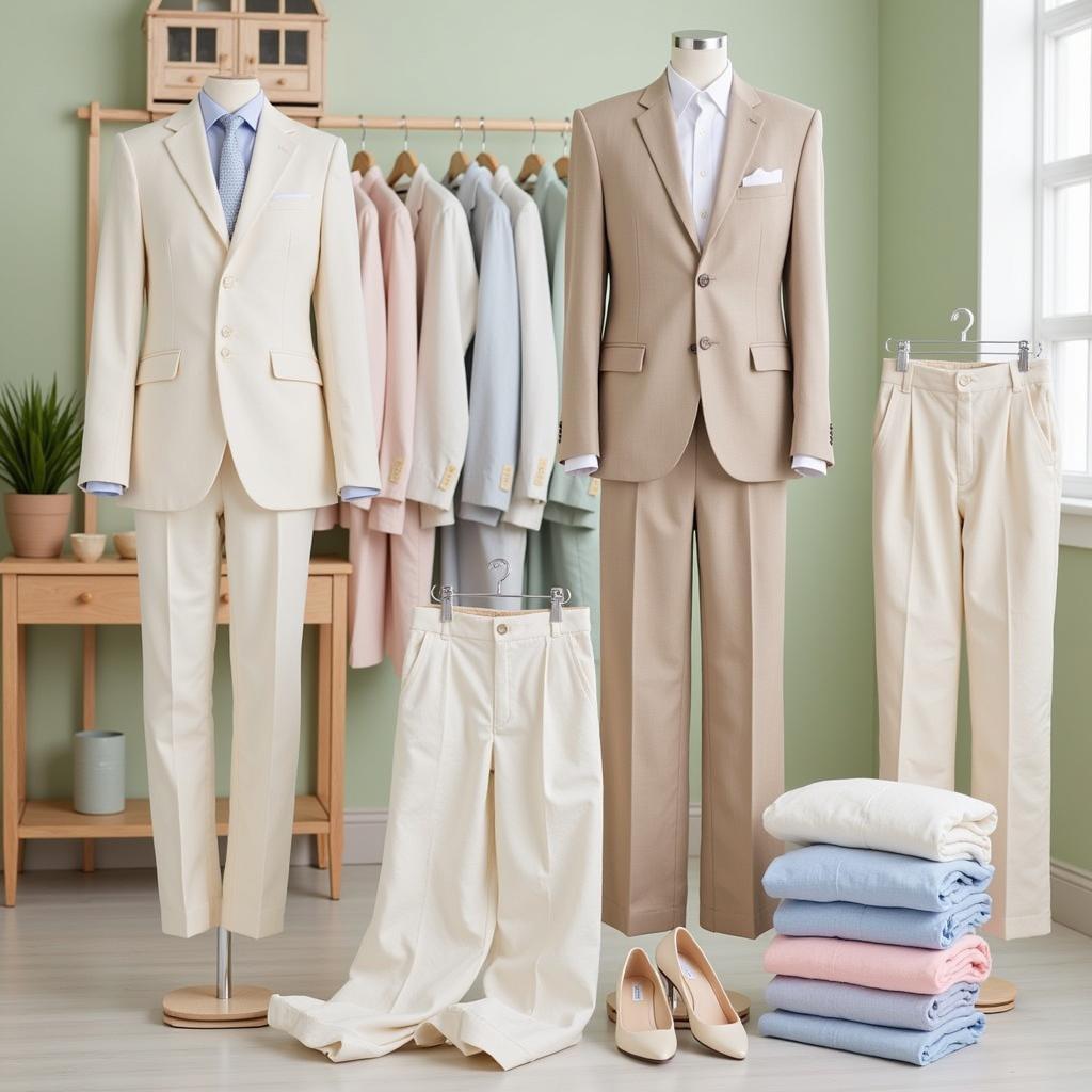 2 Piece Walking Suits: Linen and Cotton Options