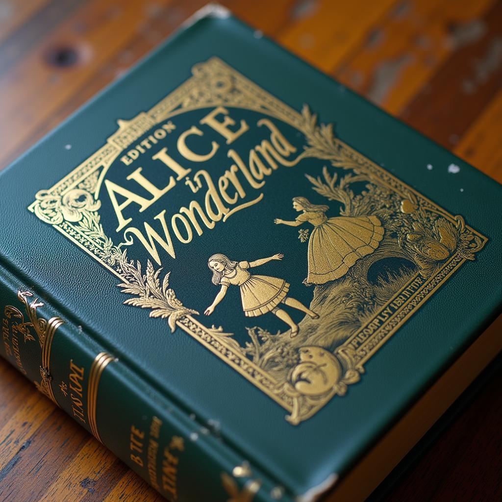 A vintage copy of Alice in Wonderland People's Edition