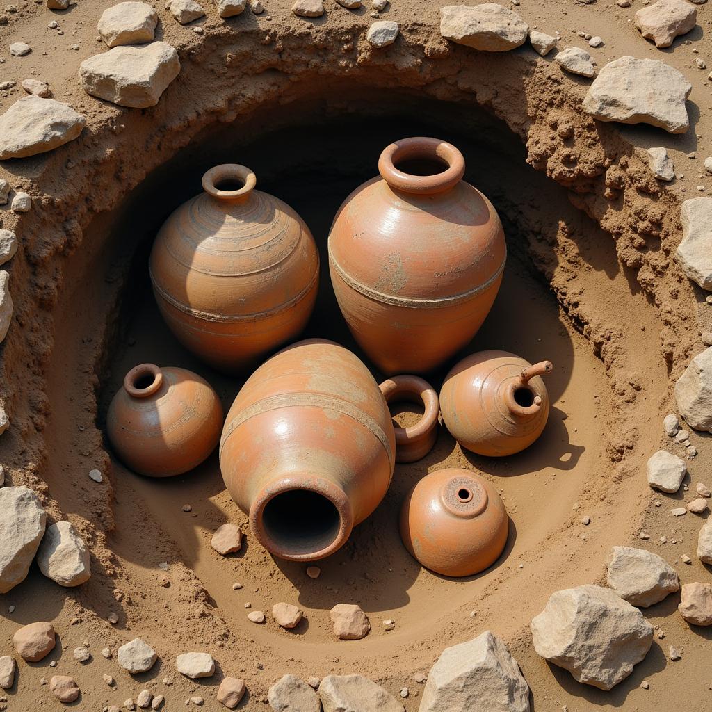 Ancient Wine Jars Unearthed in Archaeological Dig