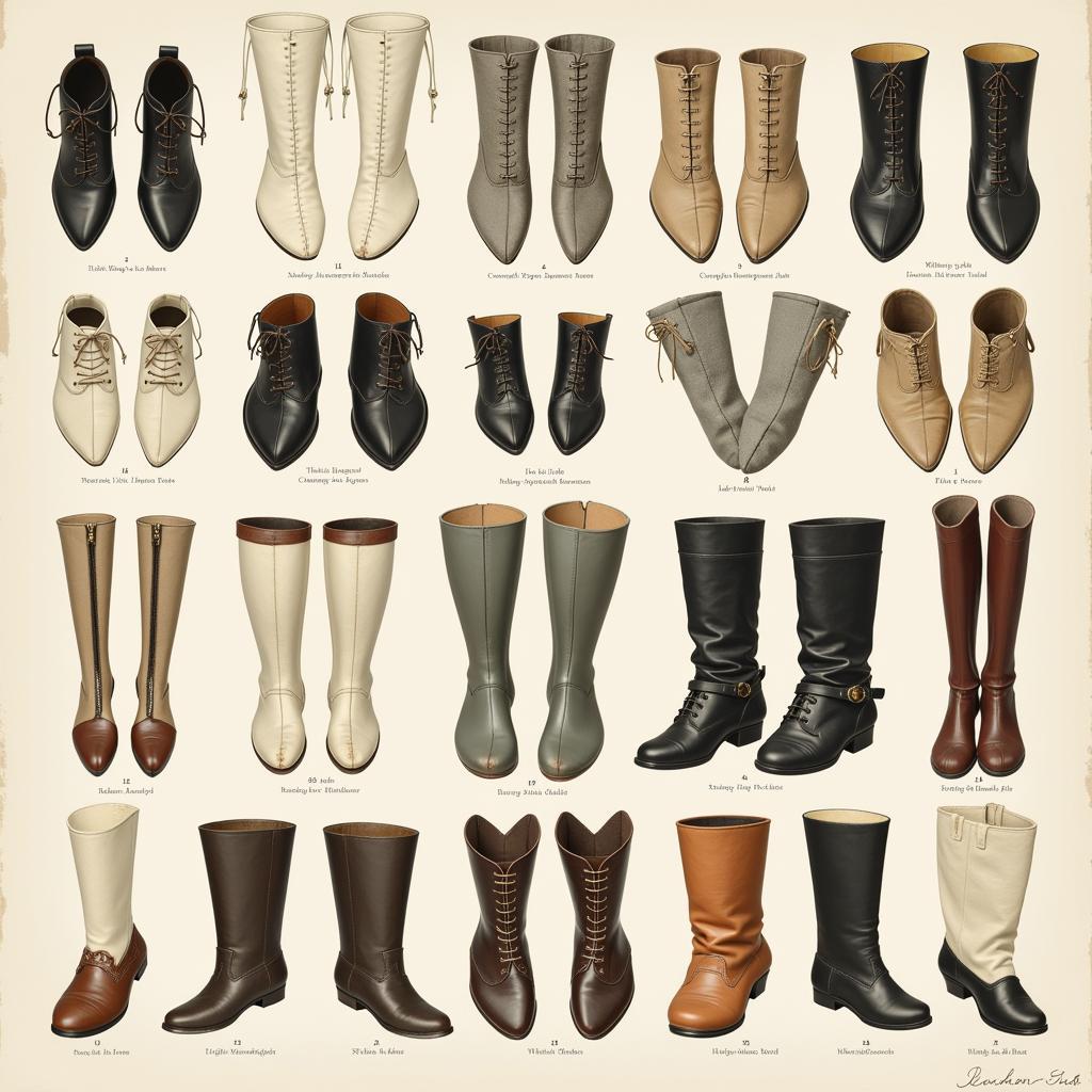 Antique Spats in Various Styles