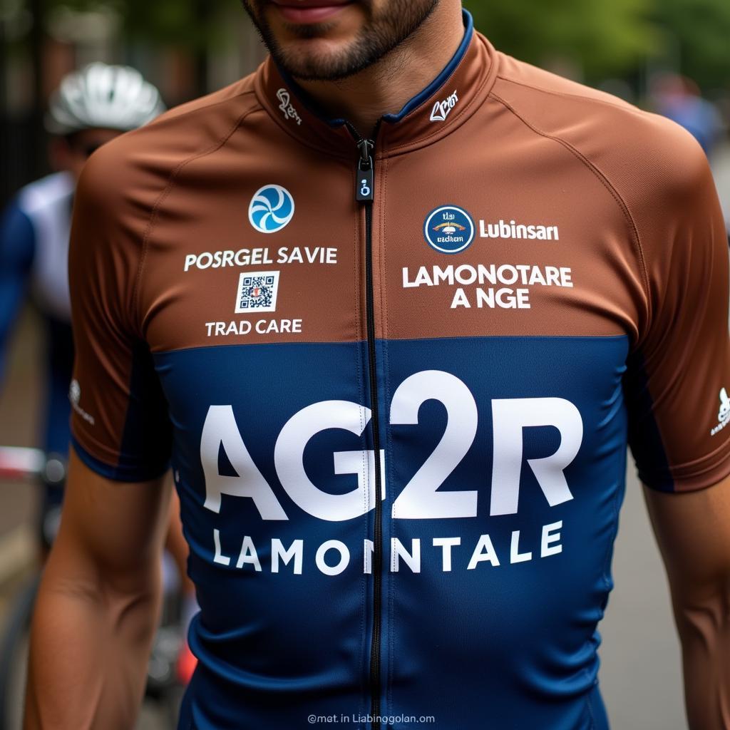 Áo đua AG2R Jersey thiết kế độc đáo