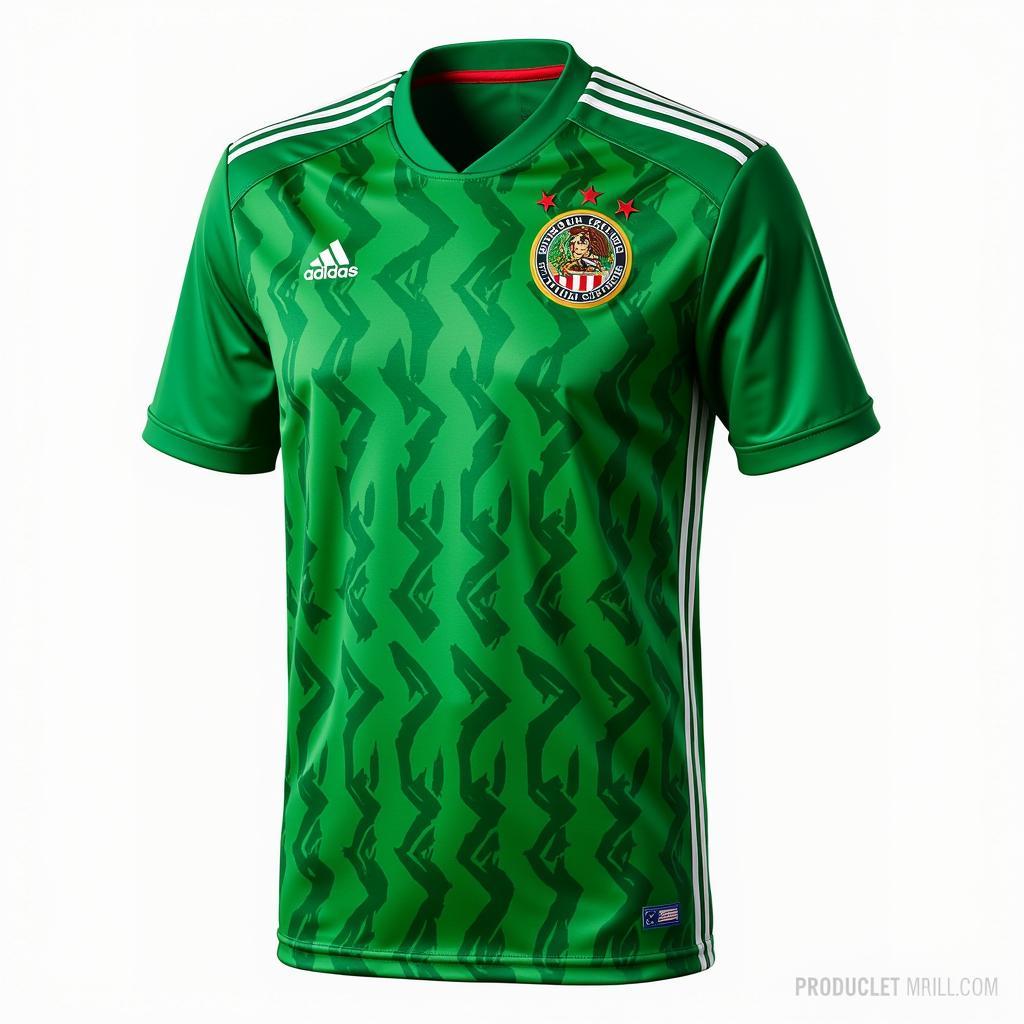 Áo Mexico World Cup 2014: Thiết kế độc đáo với họa tiết Aztec và công nghệ Adizero.