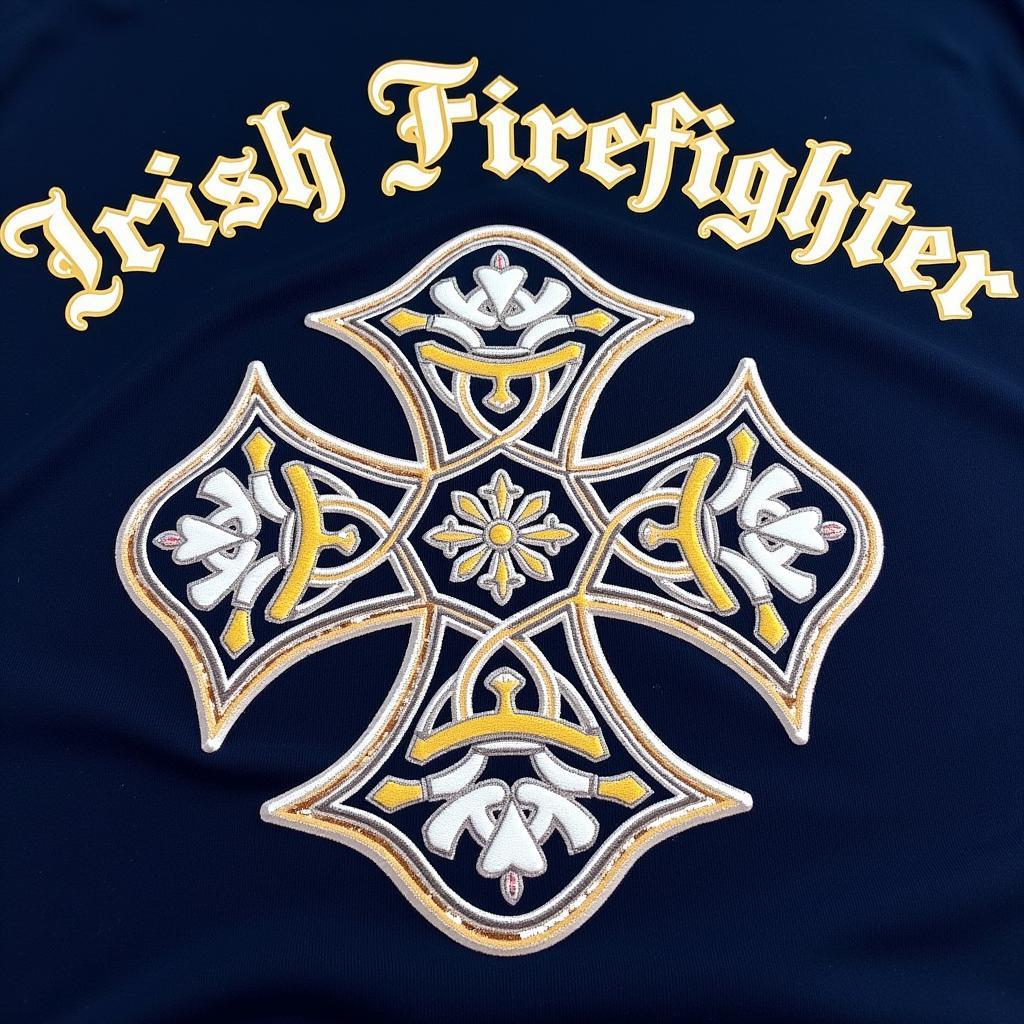 Irish Firefighter Shirt with Maltese Cross Design