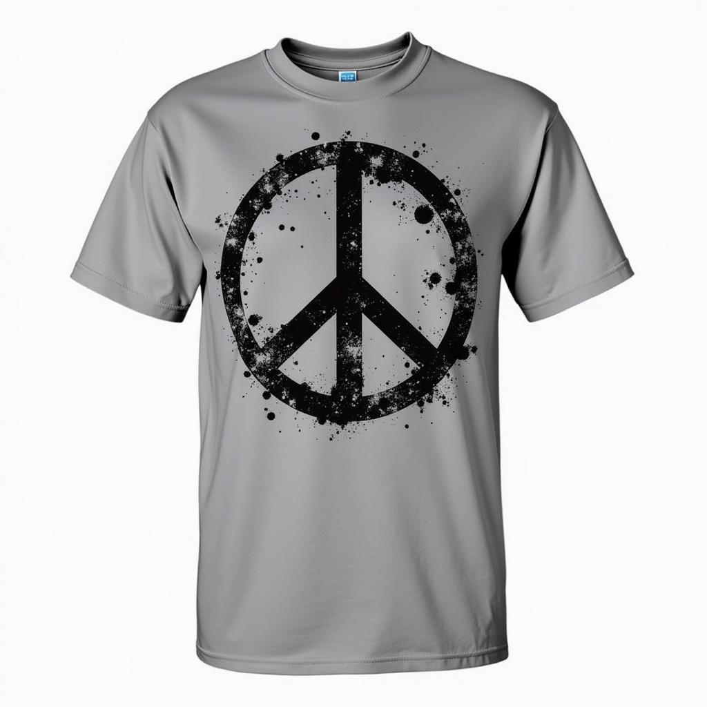 Stylish Men's Peace Sign Shirt Design