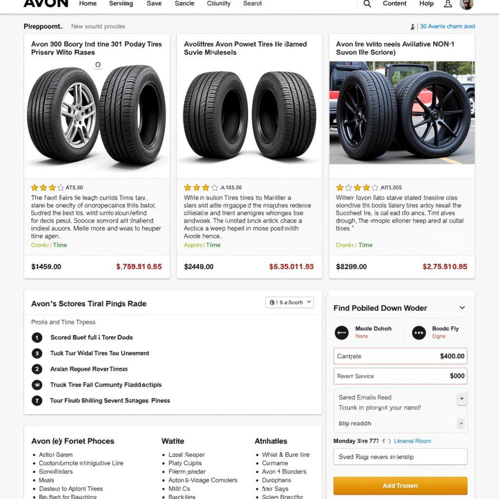 Finding Avon Tires Online