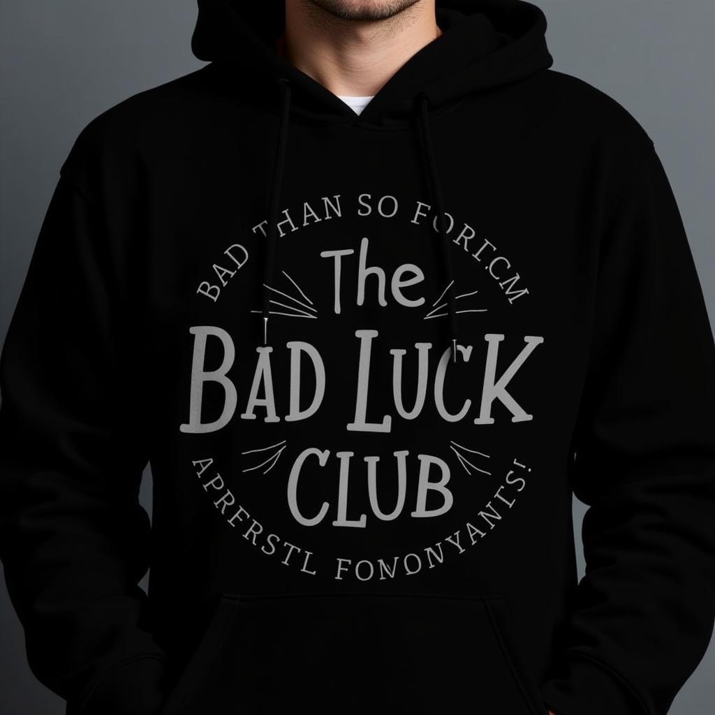 Áo hoodie Bad Luck Club thiết kế độc đáo