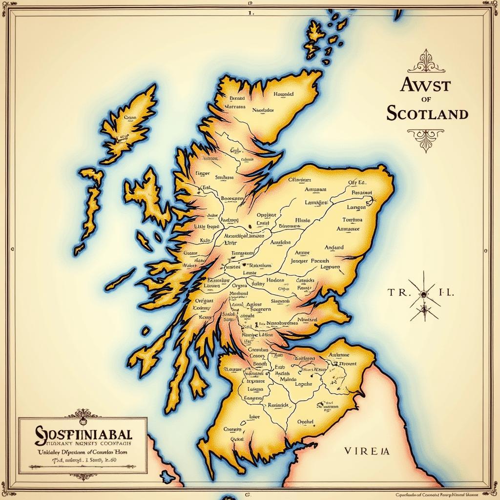 Bản đồ họ Scotland cổ điển