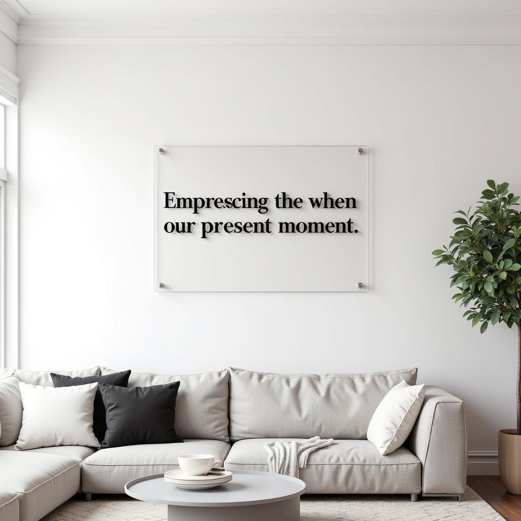 Modern Inspirational Sign for Living Room