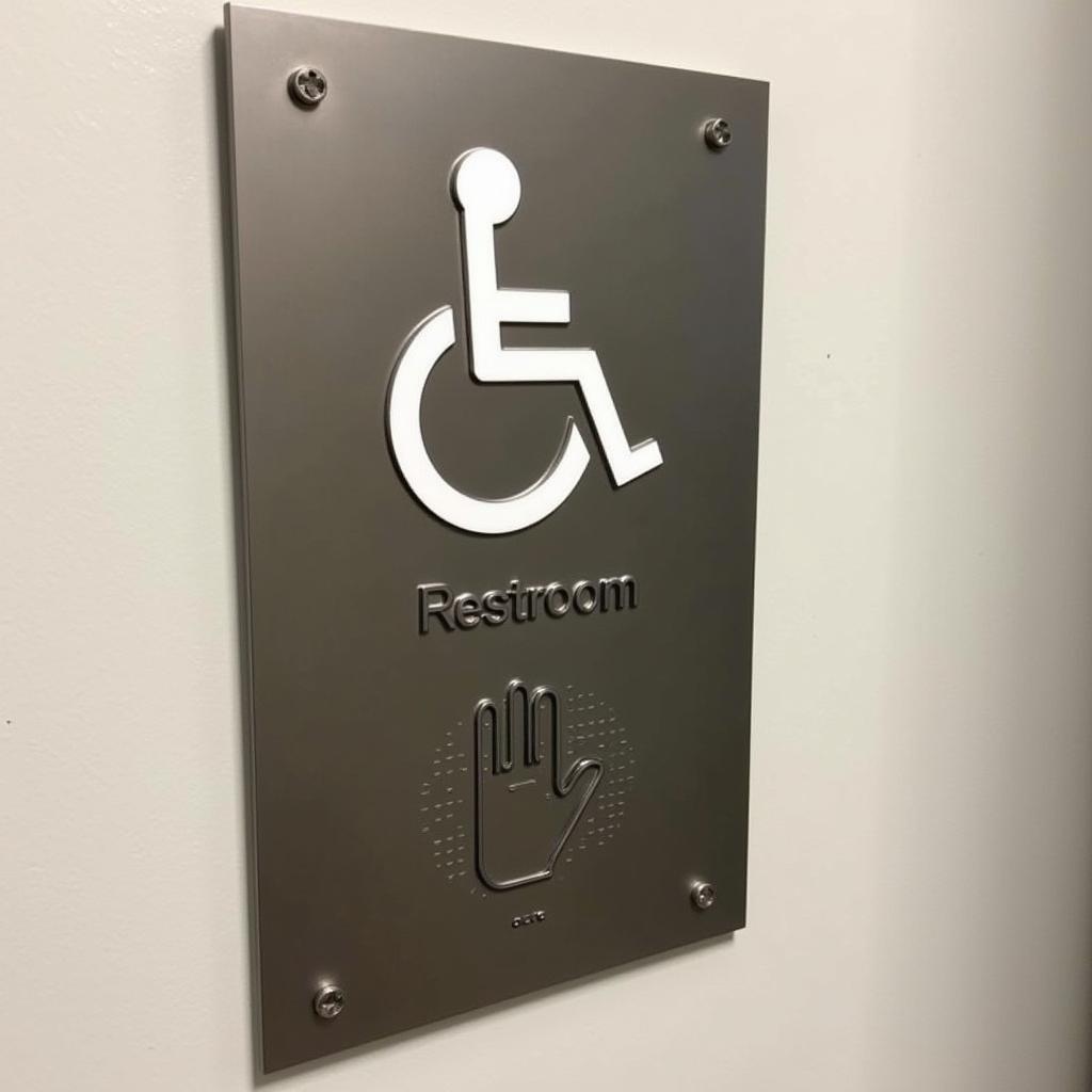 Bathroom signs for the disabled