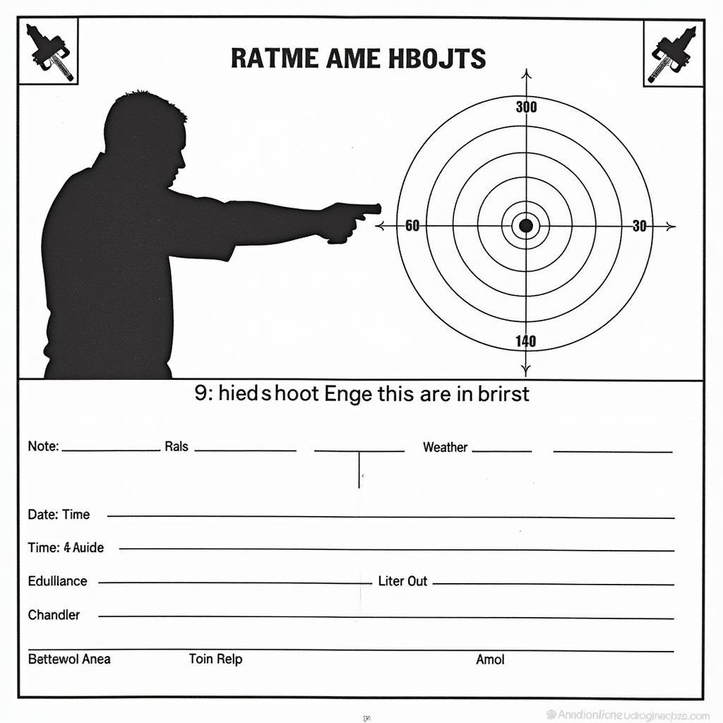 Basic Pistol Shooting Chart