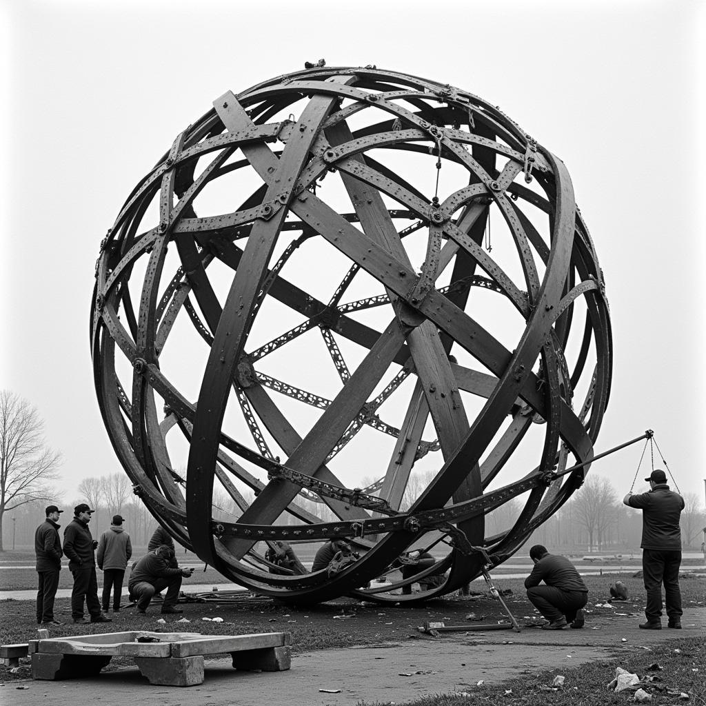 Big Metal Sphere - Biểu tượng sức mạnh con người