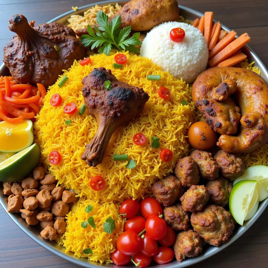 Biryani Platter Hấp Dẫn Cho Bữa Tiệc