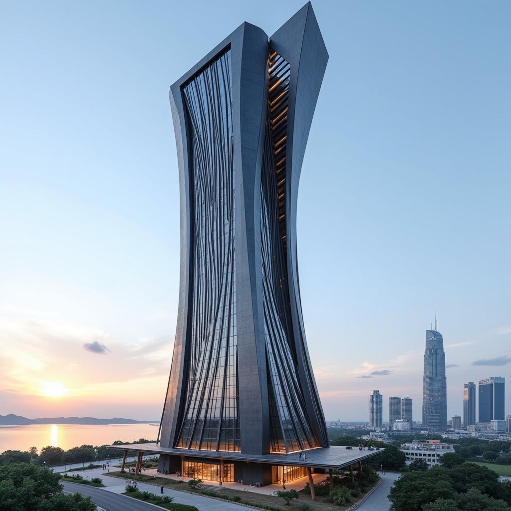 Kiến trúc độc đáo của Black Sea Tower, biểu tượng mới của đội bóng đá