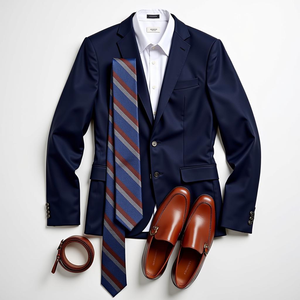 Blue and Brown Tie Outfit Inspiration