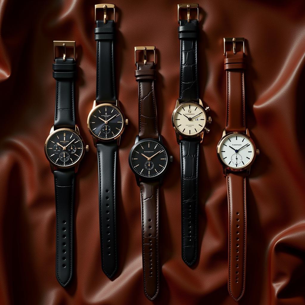 Burberry Leather Watch Collection