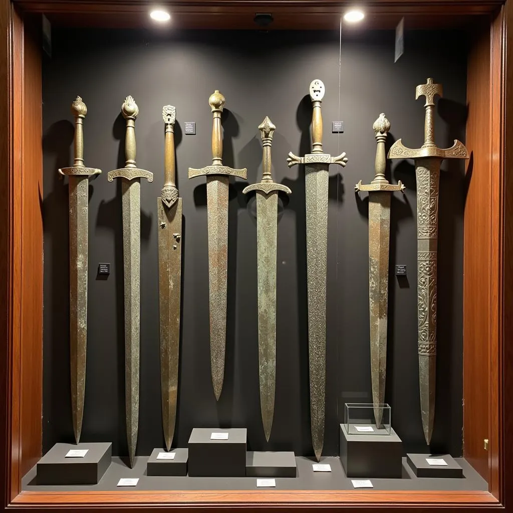 Diverse Collection of Bronze Swords