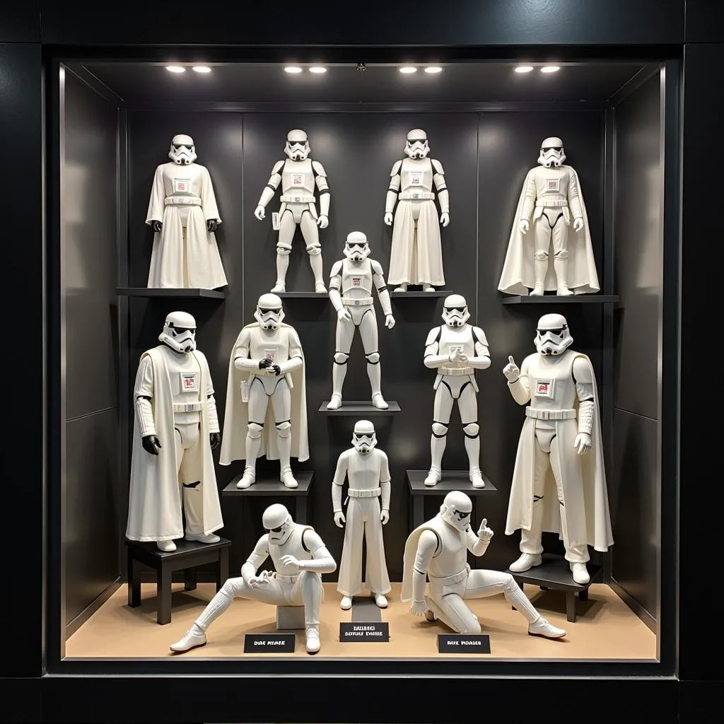 Bộ sưu tập mô hình White Darth Vader figure