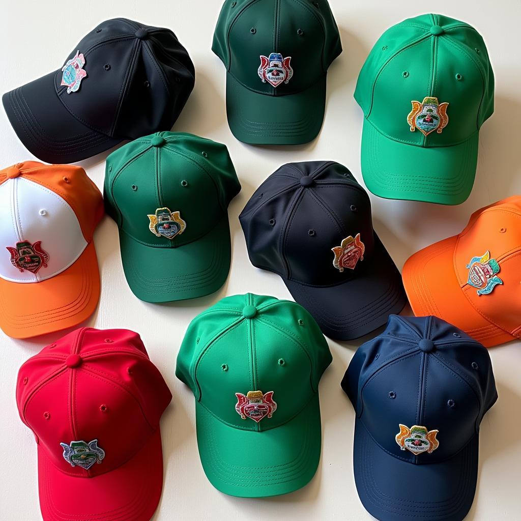 A collection of Irish baseball caps