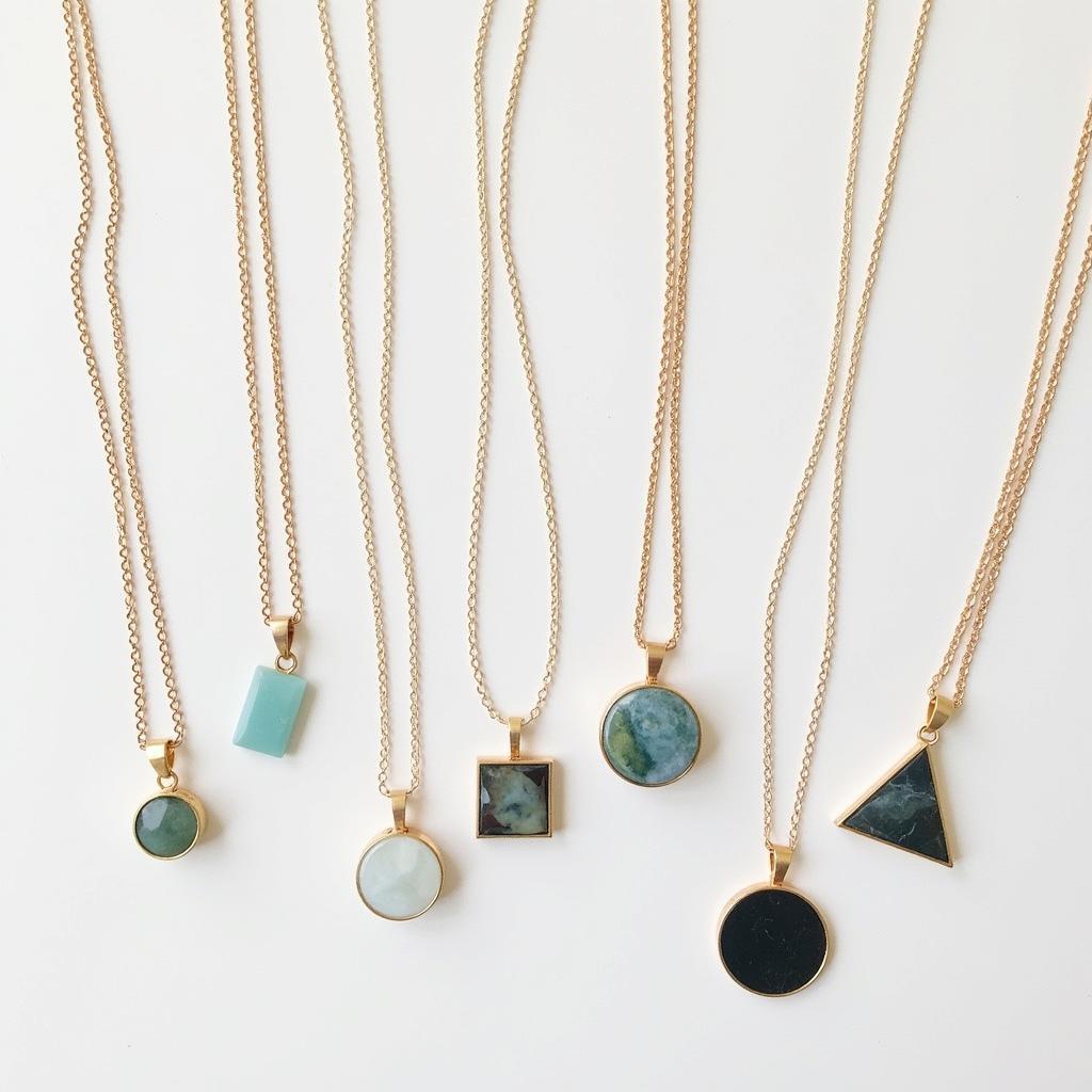 A diverse collection of marble pendant necklaces for every style