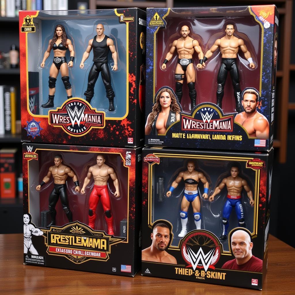 Bộ sưu tập WWE action figure case theo chủ đề