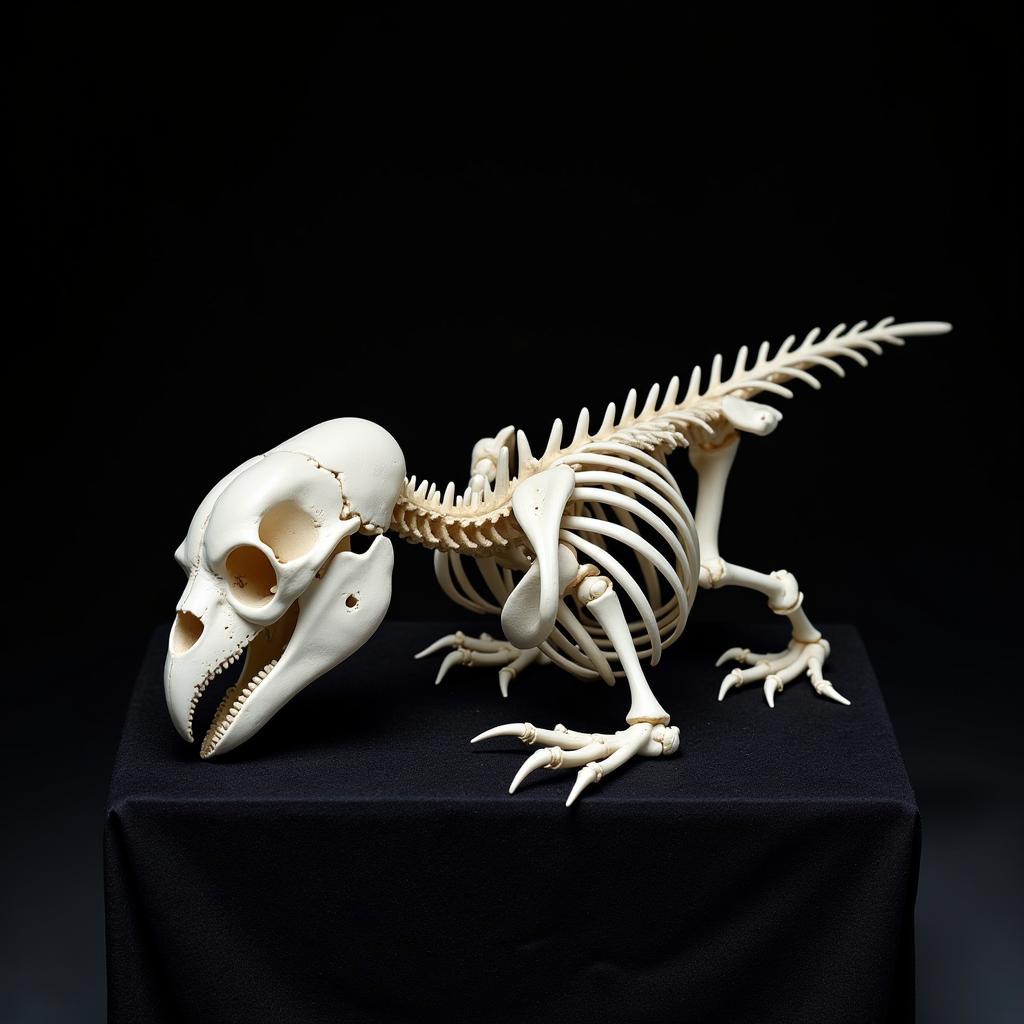 Decorative bird skeleton