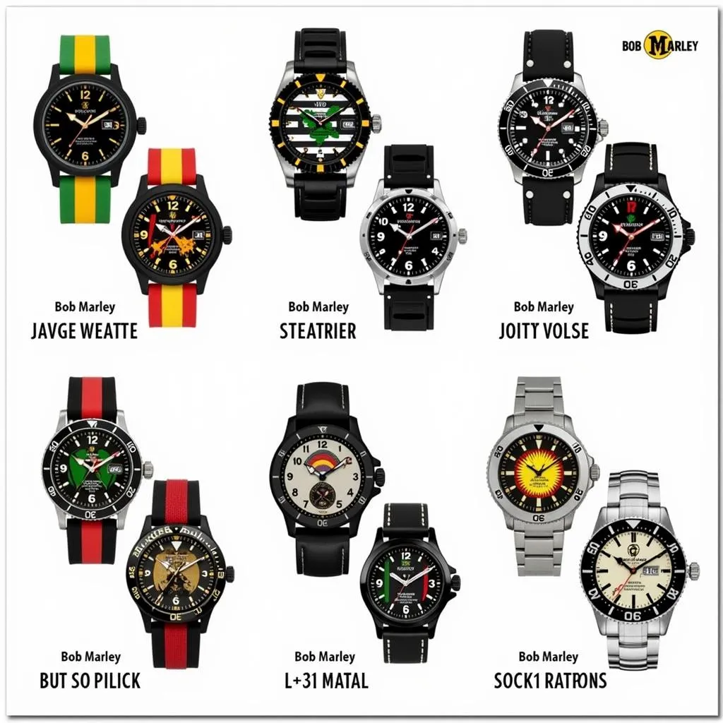 A Collection of Bob Marley Watches