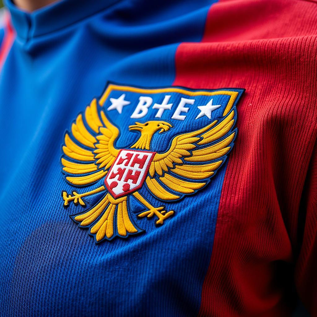 Details of the Bosnia and Herzegovina national soccer team jersey