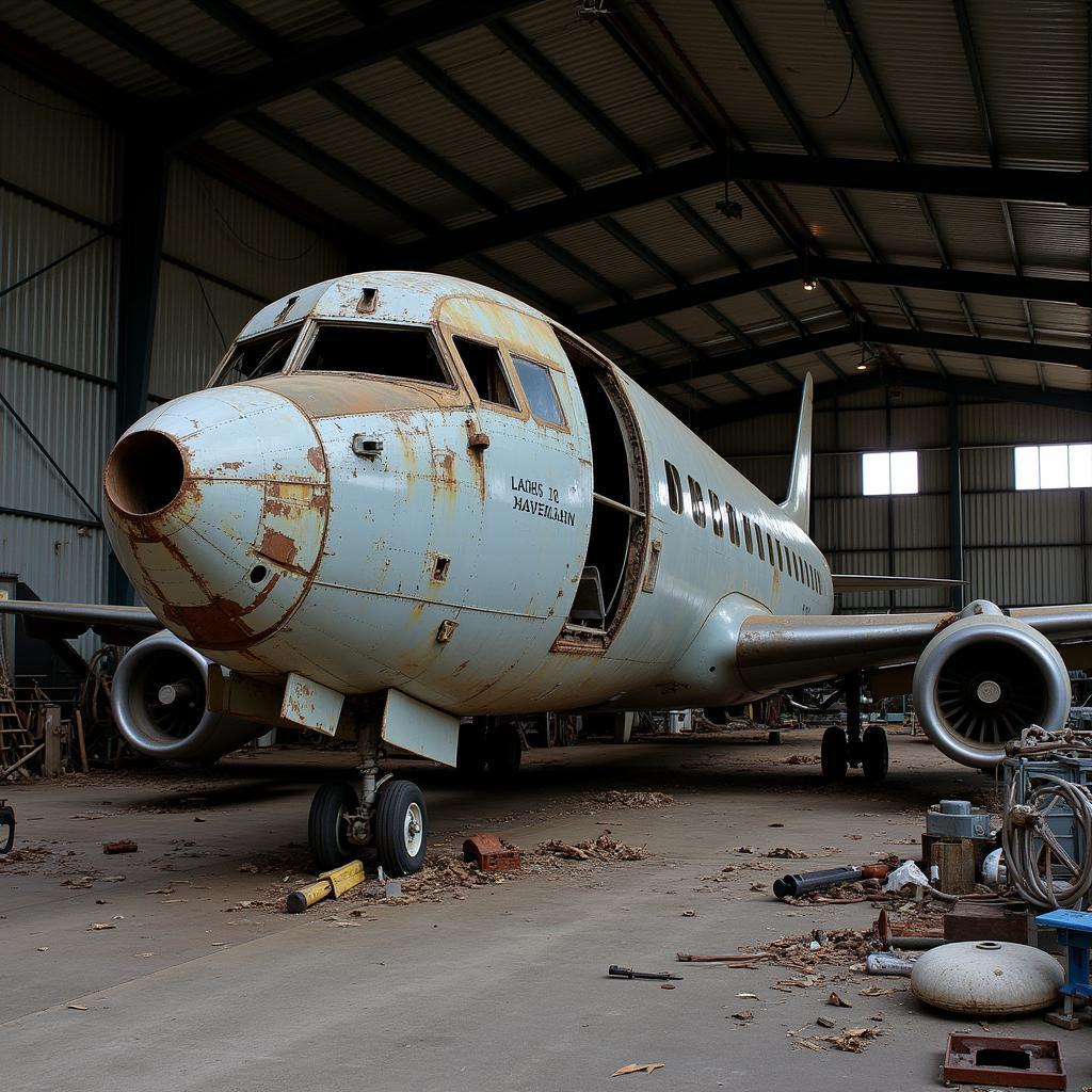 Broken Plane for Sale in Hanger