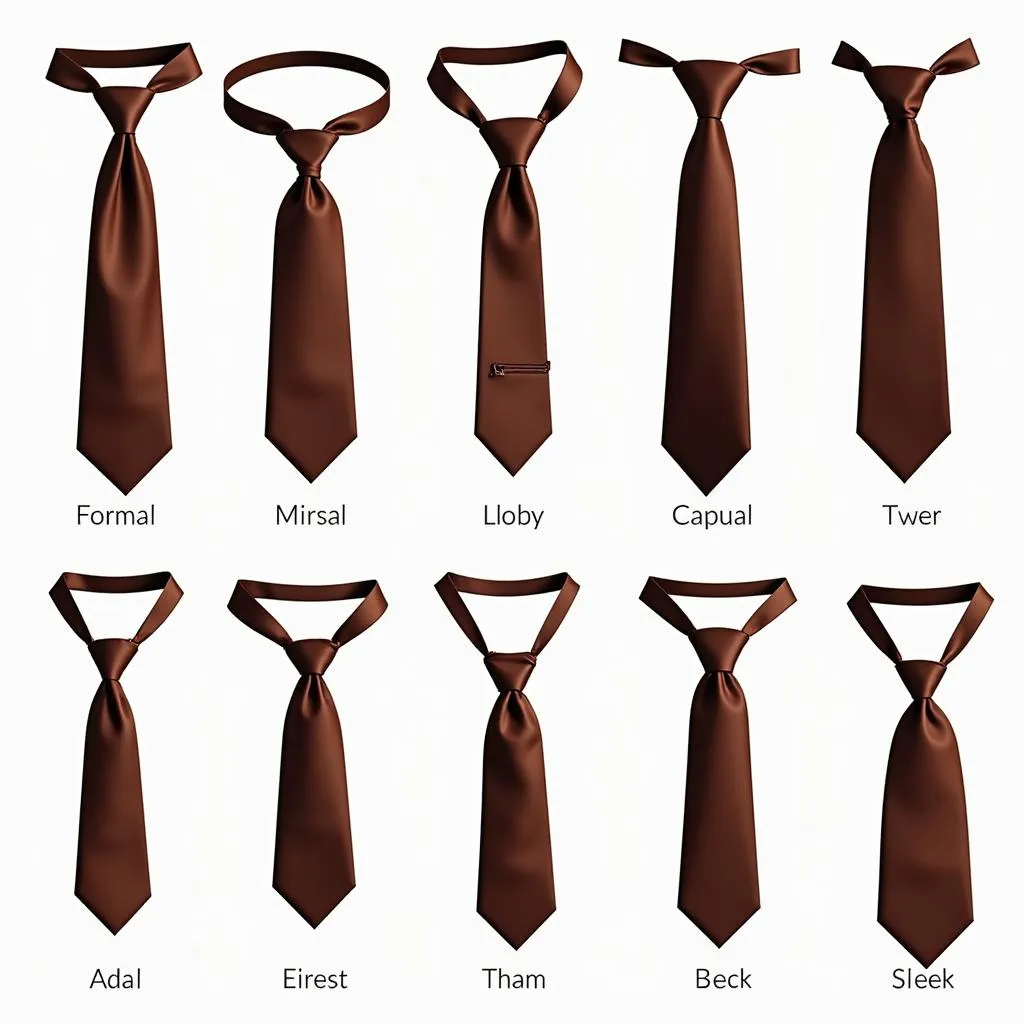 Brown Neckties Styles for Different Occasions