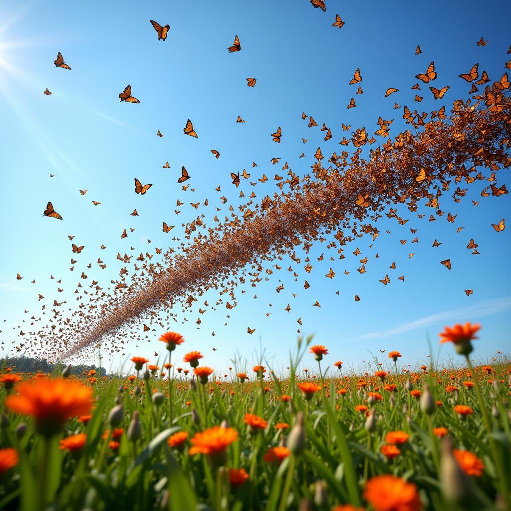 Butterflies Migrating