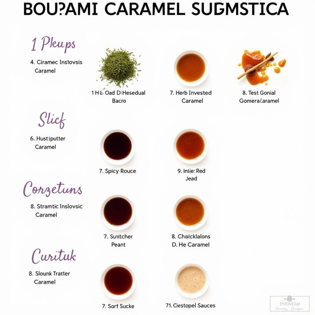 Các biến tấu balsamic caramel