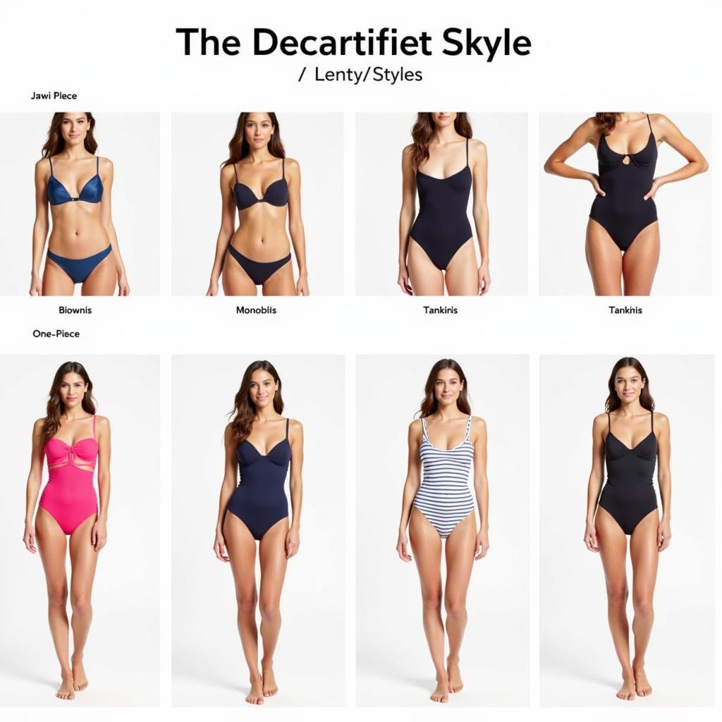 Các kiểu dáng Lenny Swimsuit khác nhau