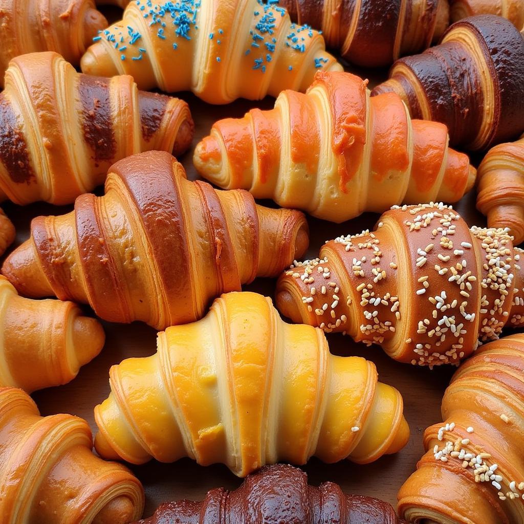 Các loại Croissant khác nhau