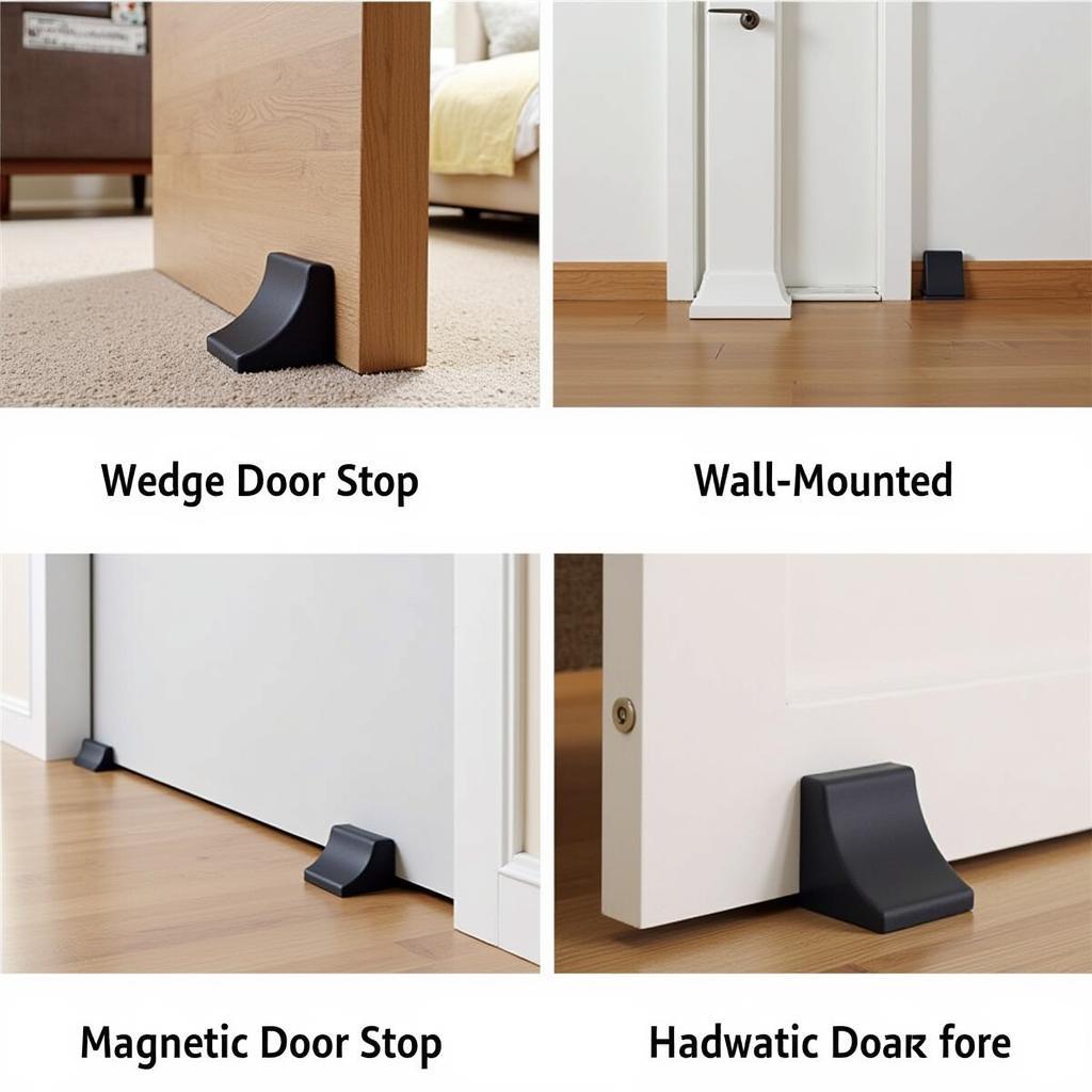 Các loại door kick stop phổ biến