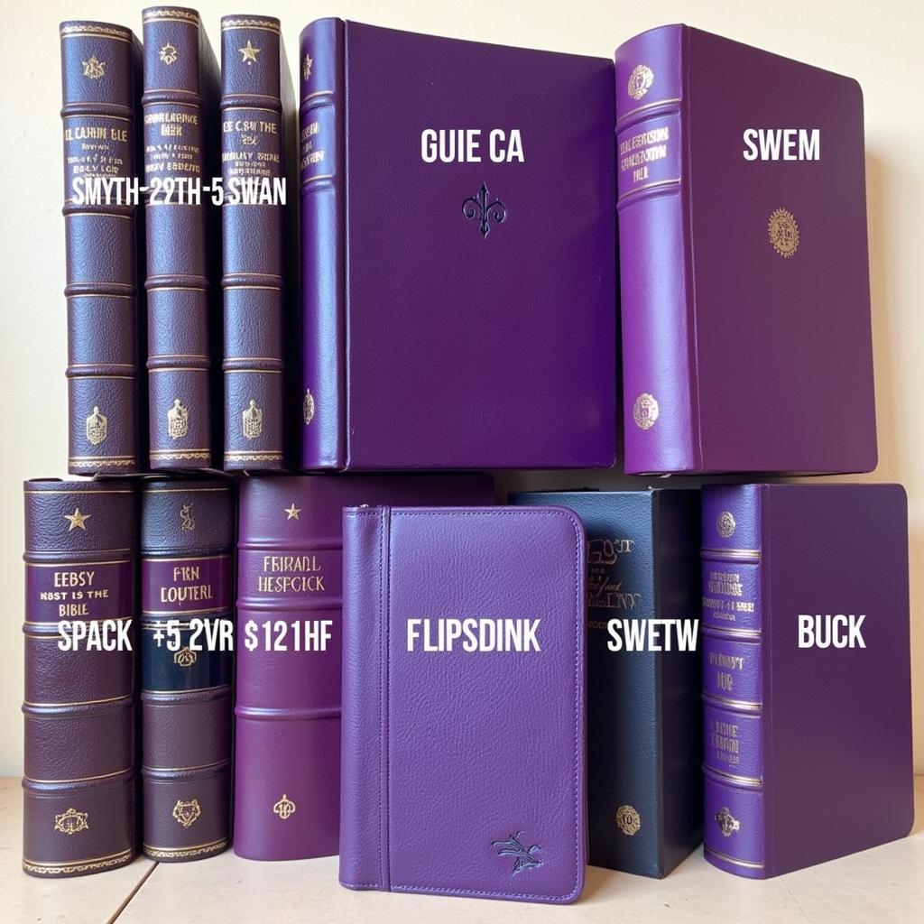 Types of Purple Leather Bibles