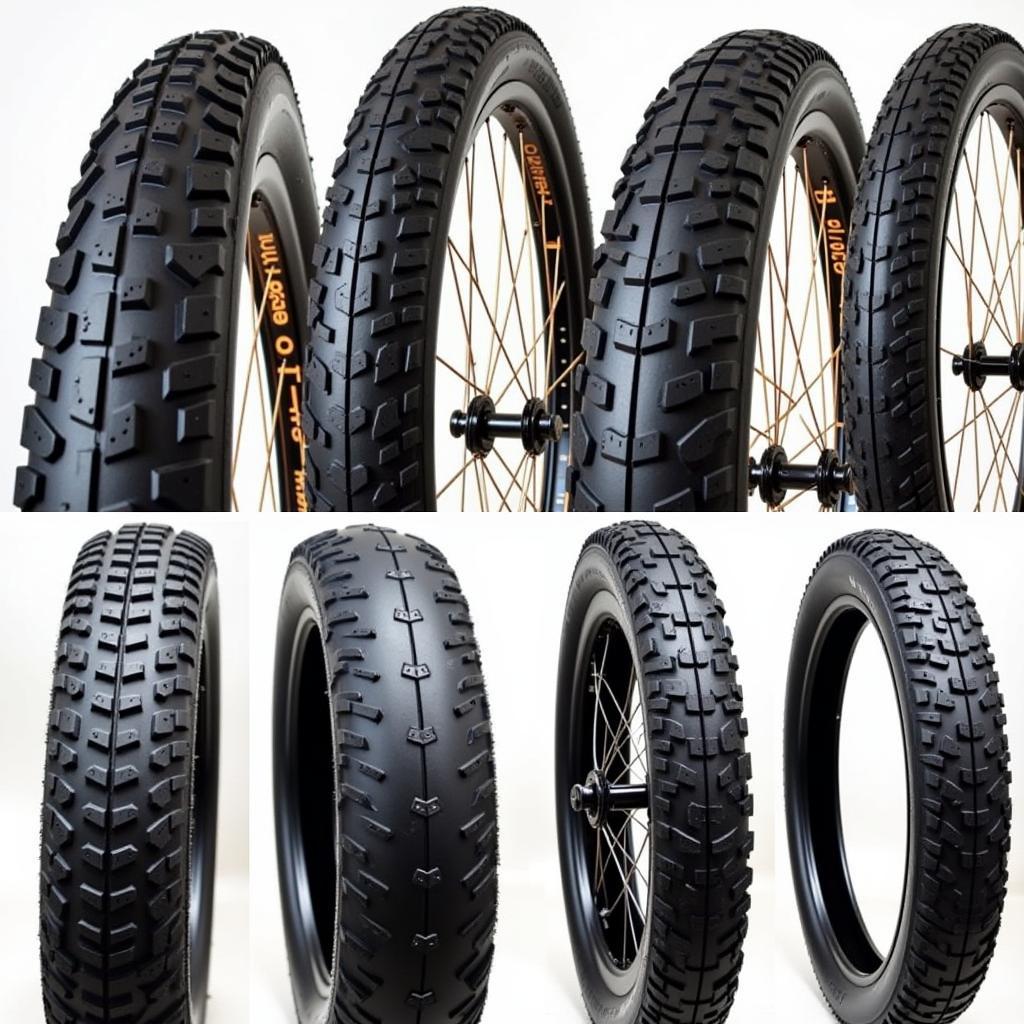 Different types of 7 ft unicycle tires