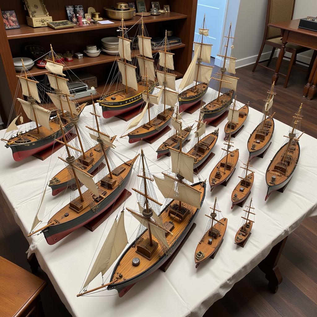 Different Types of Vintage Ship Models