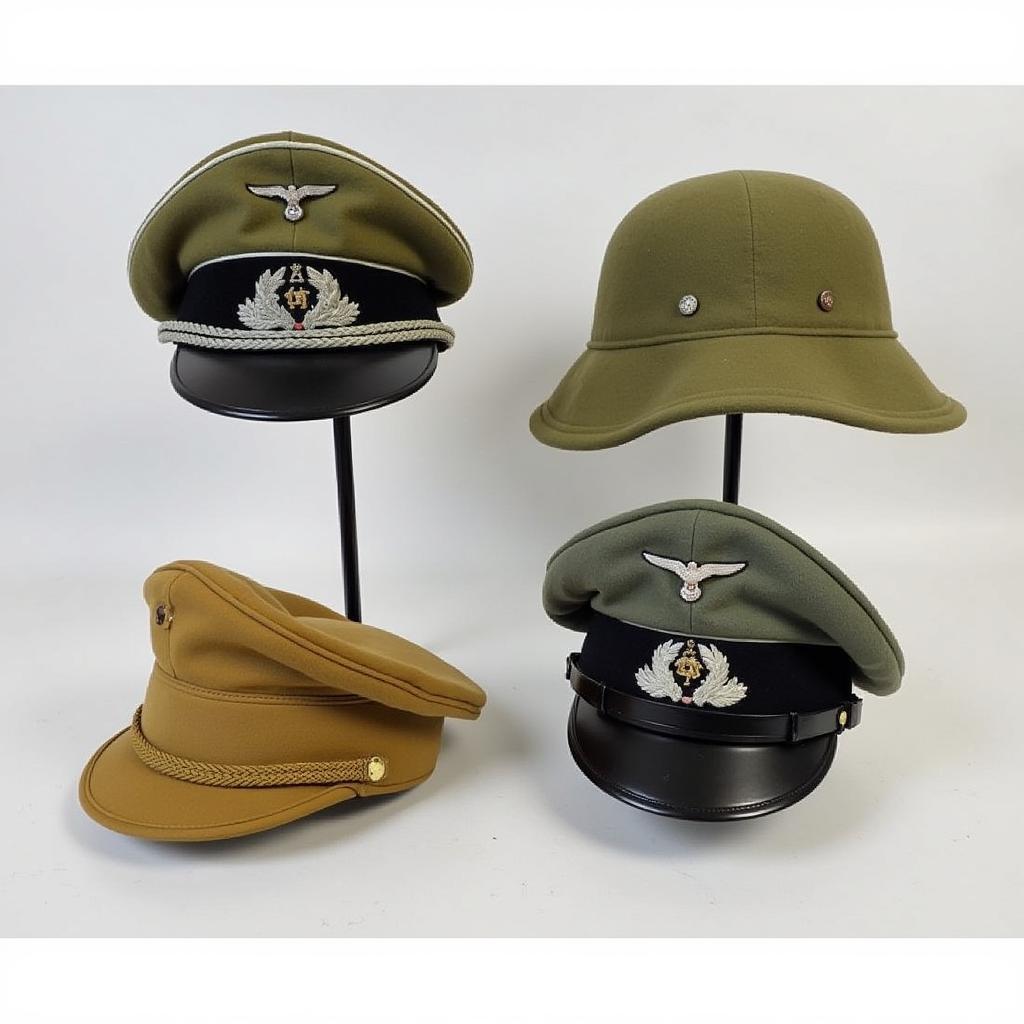 Types of German WWII Military Hats