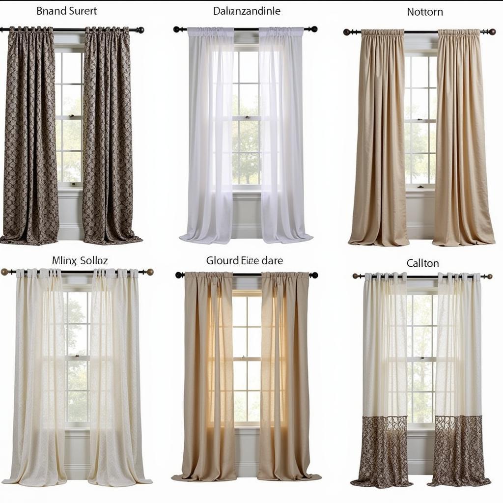 Popular fabric and color choices for tree of life curtains