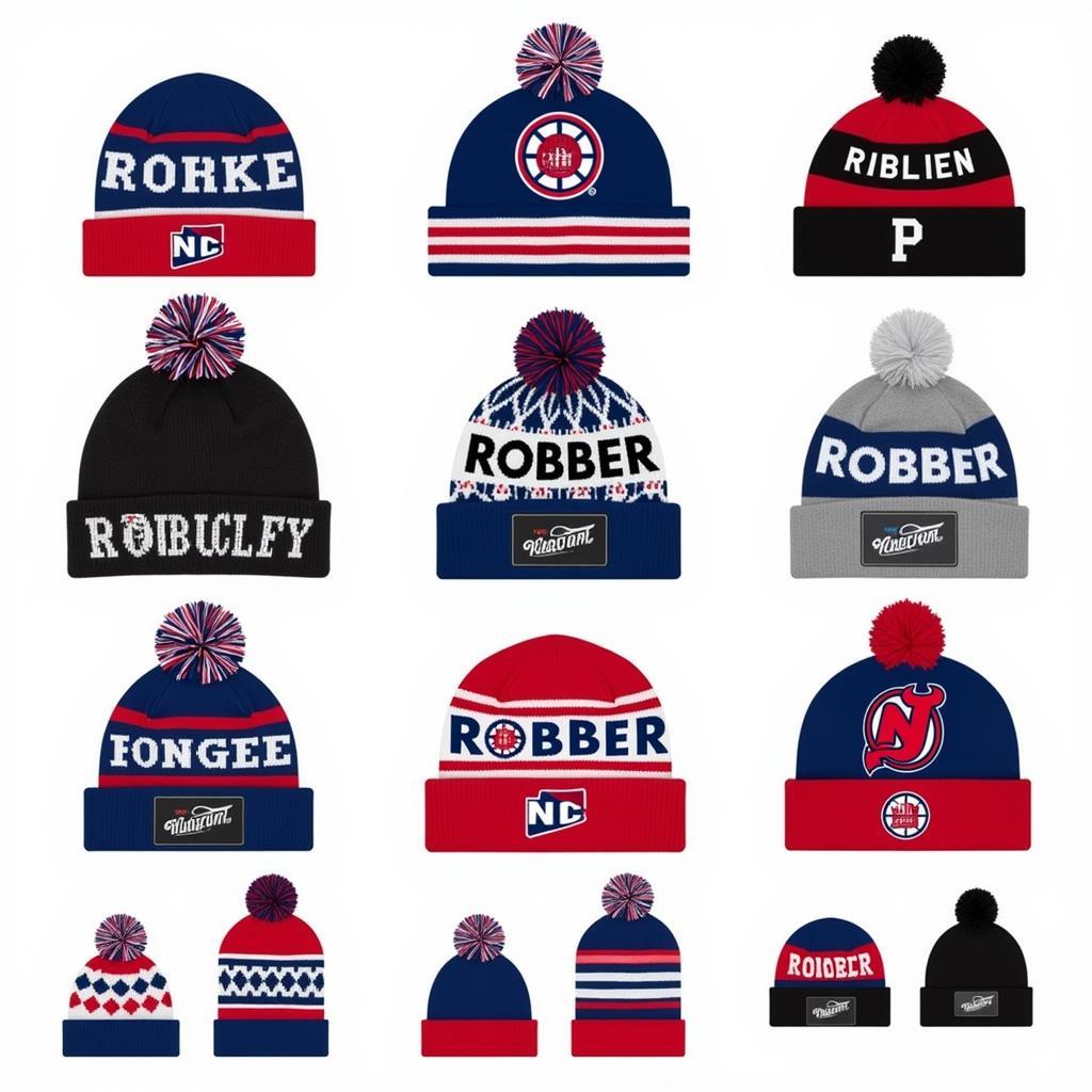 Các mẫu mũ robber beanie cho fan bóng đá