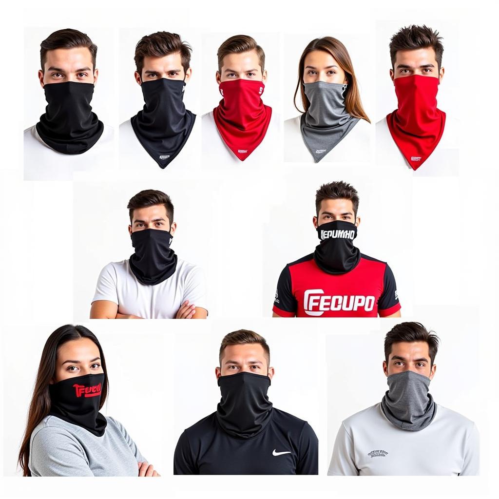 Các mẫu neck gaiter football đa dạng