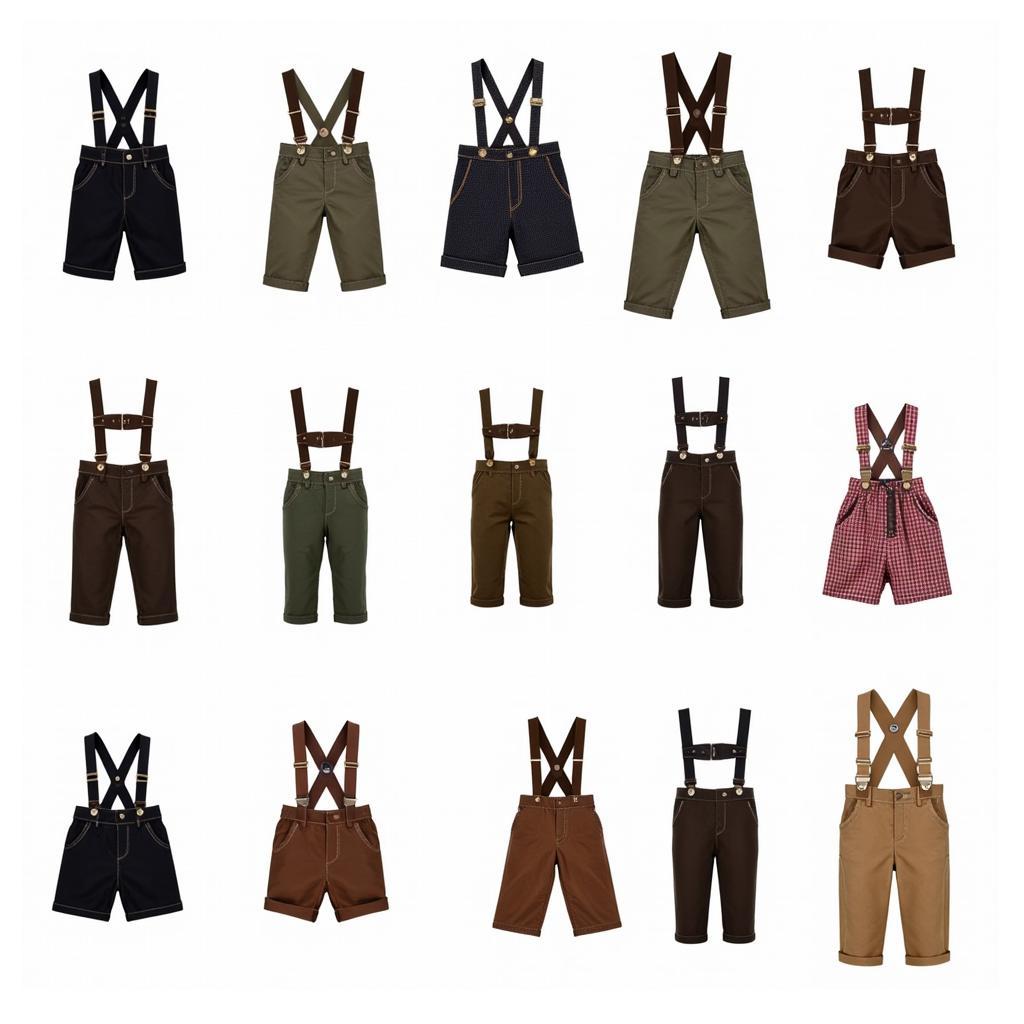 Các mẫu quần lederhosen cho bé