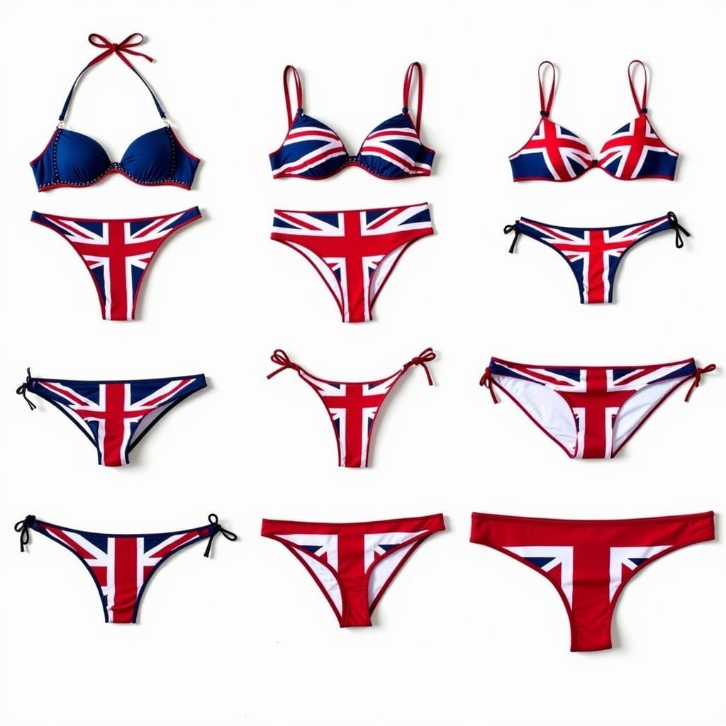 Các mẫu Union Flag Bikini với kiểu dáng đa dạng