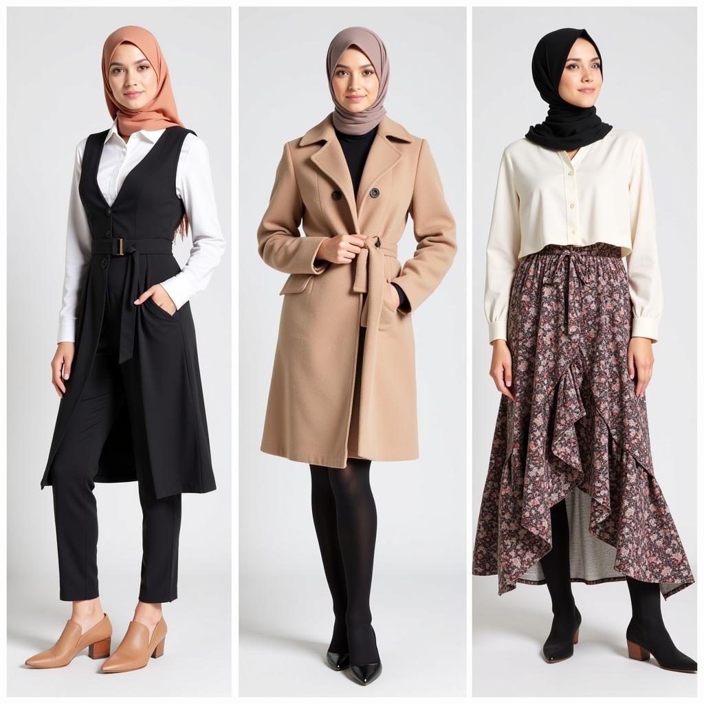 Các phong cách Fashion Muslimah khác nhau