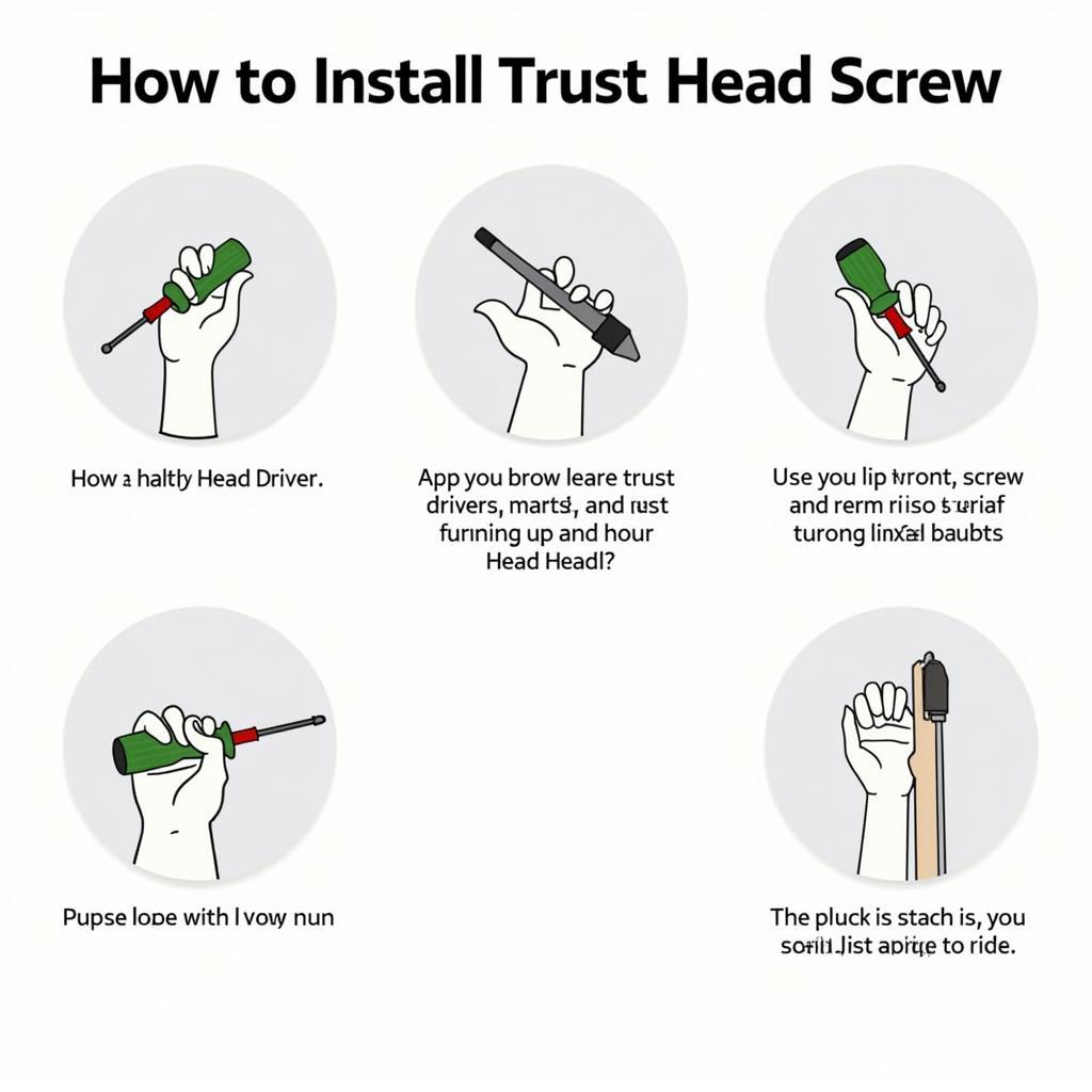 How to Install a Trust Head Screw