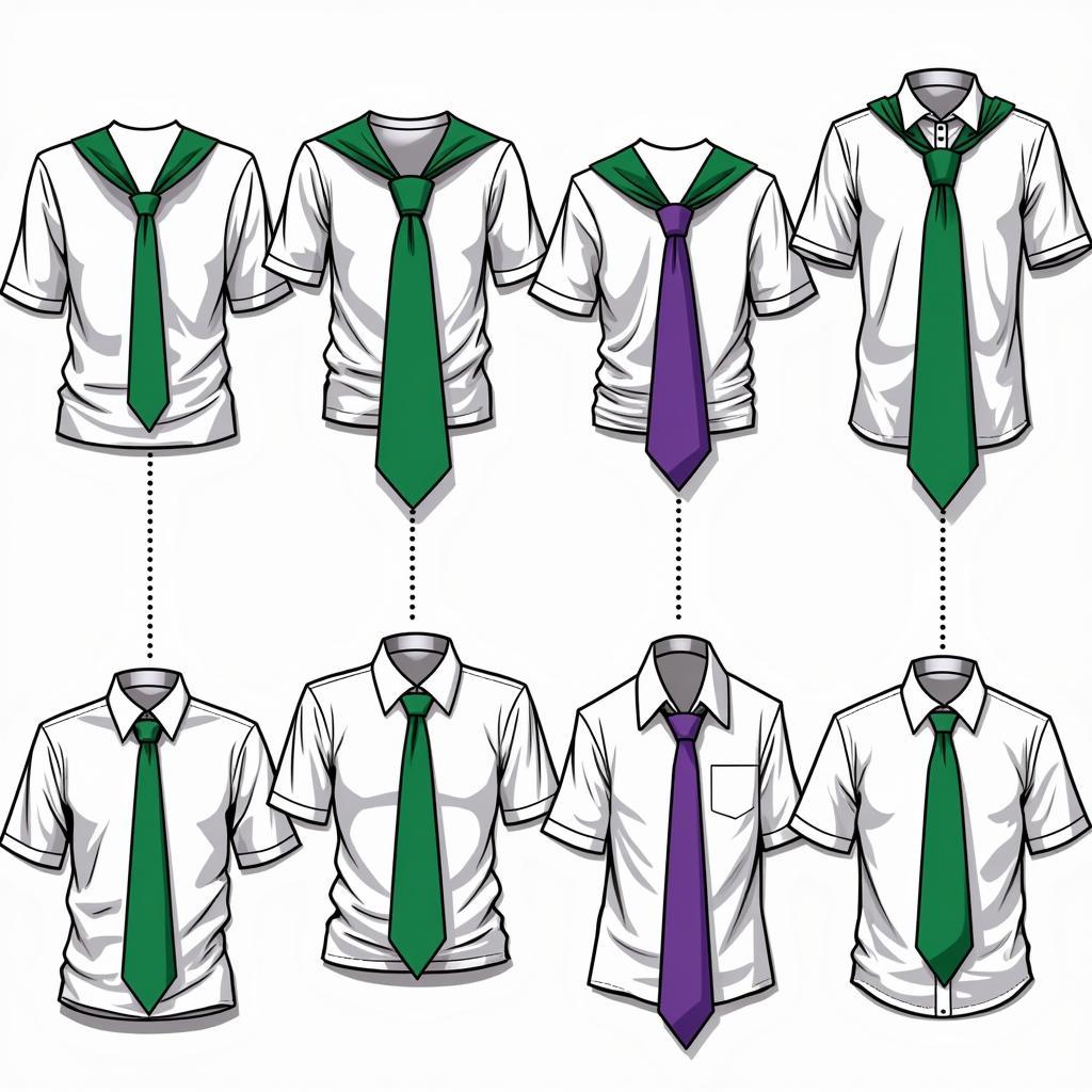 Styling the Green and Purple Necktie