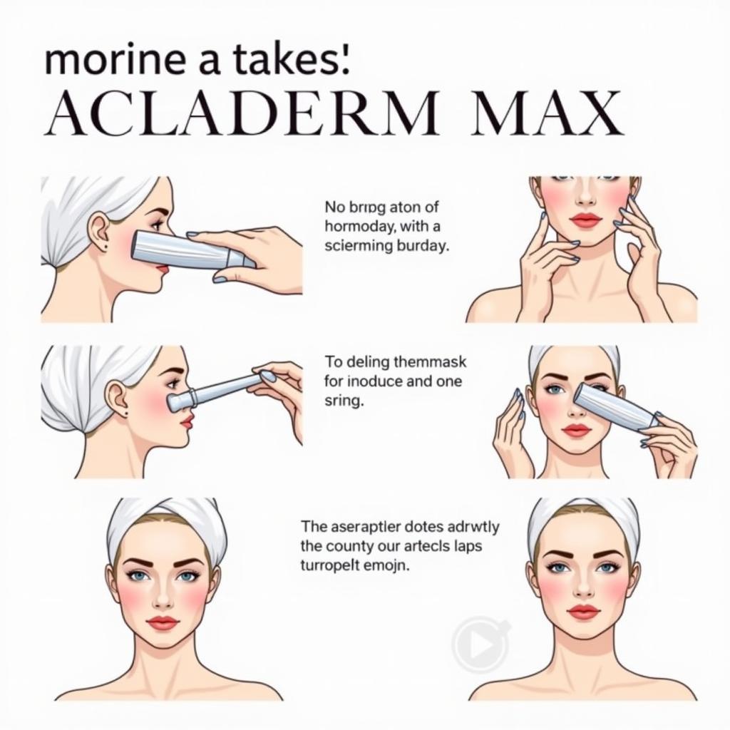 Hướng dẫn sử dụng kem Acladerm Max