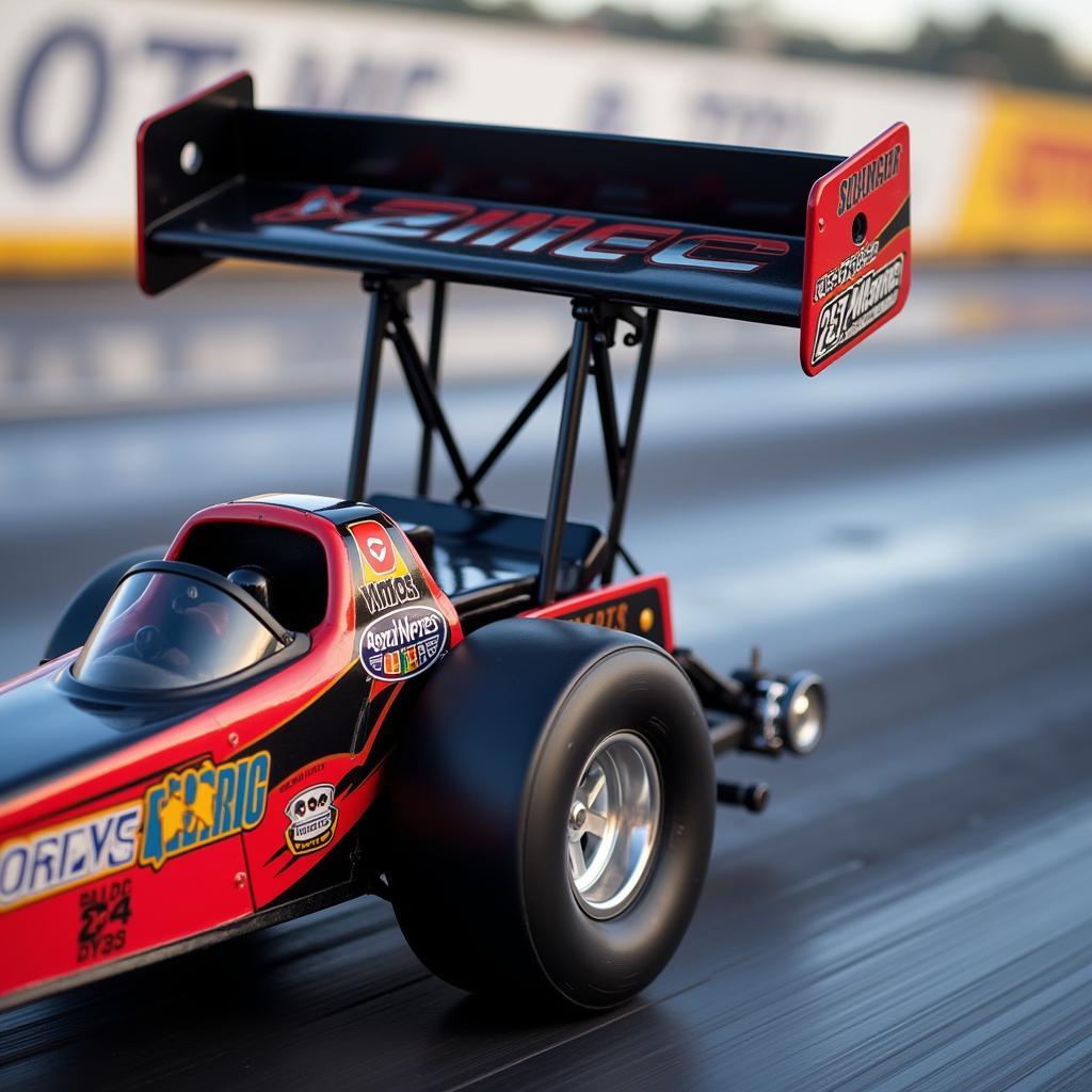 Cánh gió junior dragster trên đường đua