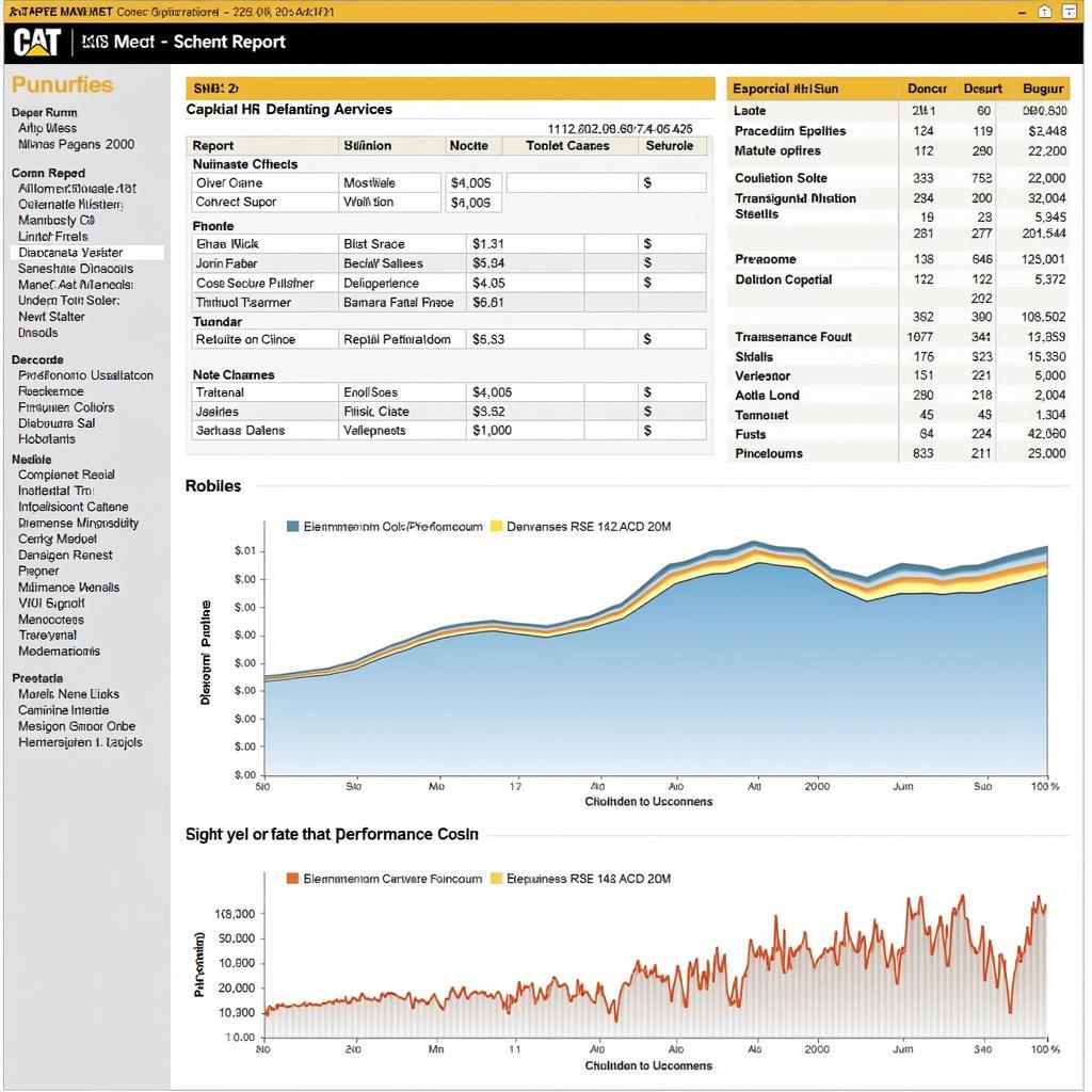 Caterpillar HIS Reporting Features